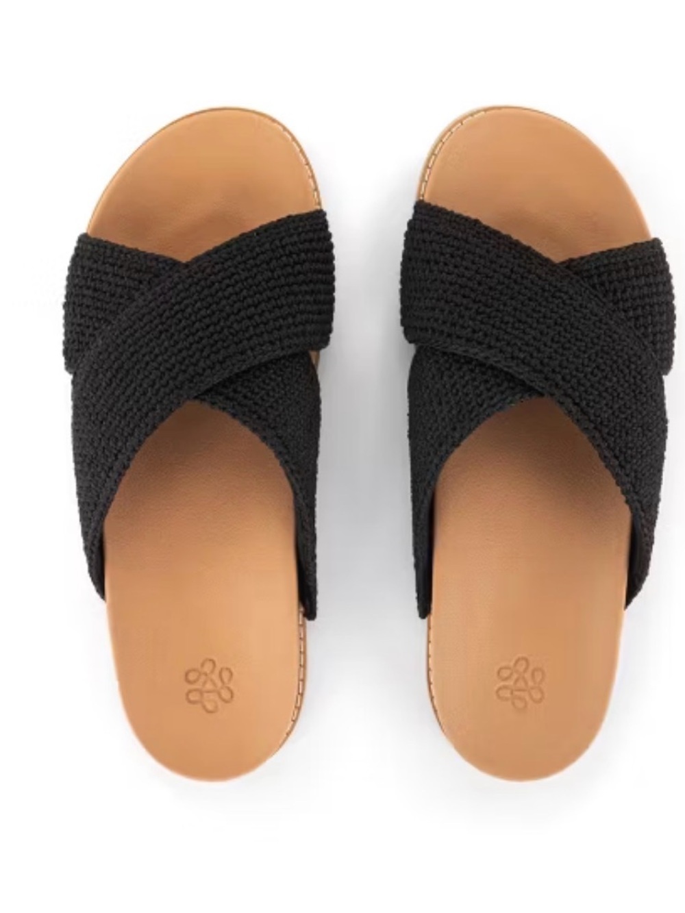The Sak Penelope 7 Sandal Hand Crochet black Natural and Bamboo Size 10